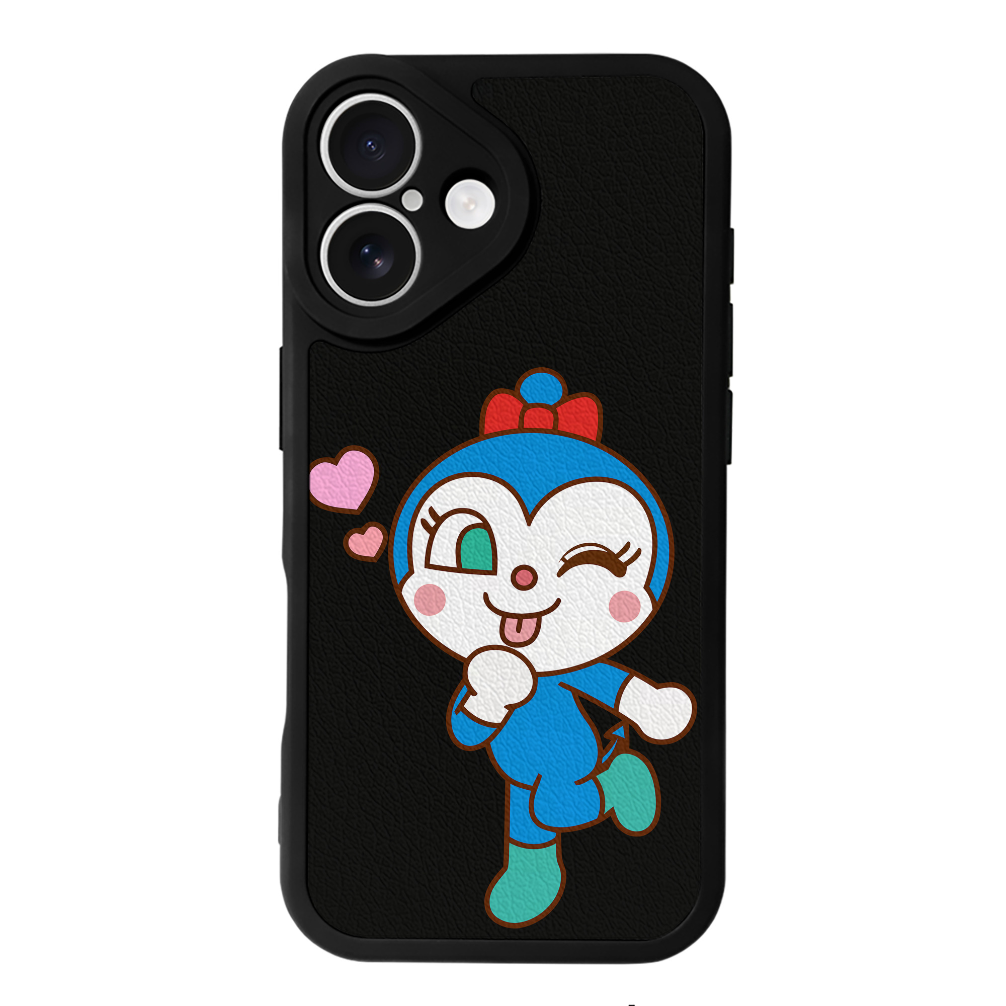 （画像用） アンパンマン Anpanman 【iPhone 16シリーズ対応】シリコンスマホケース（レザー調） 材質：シリコン